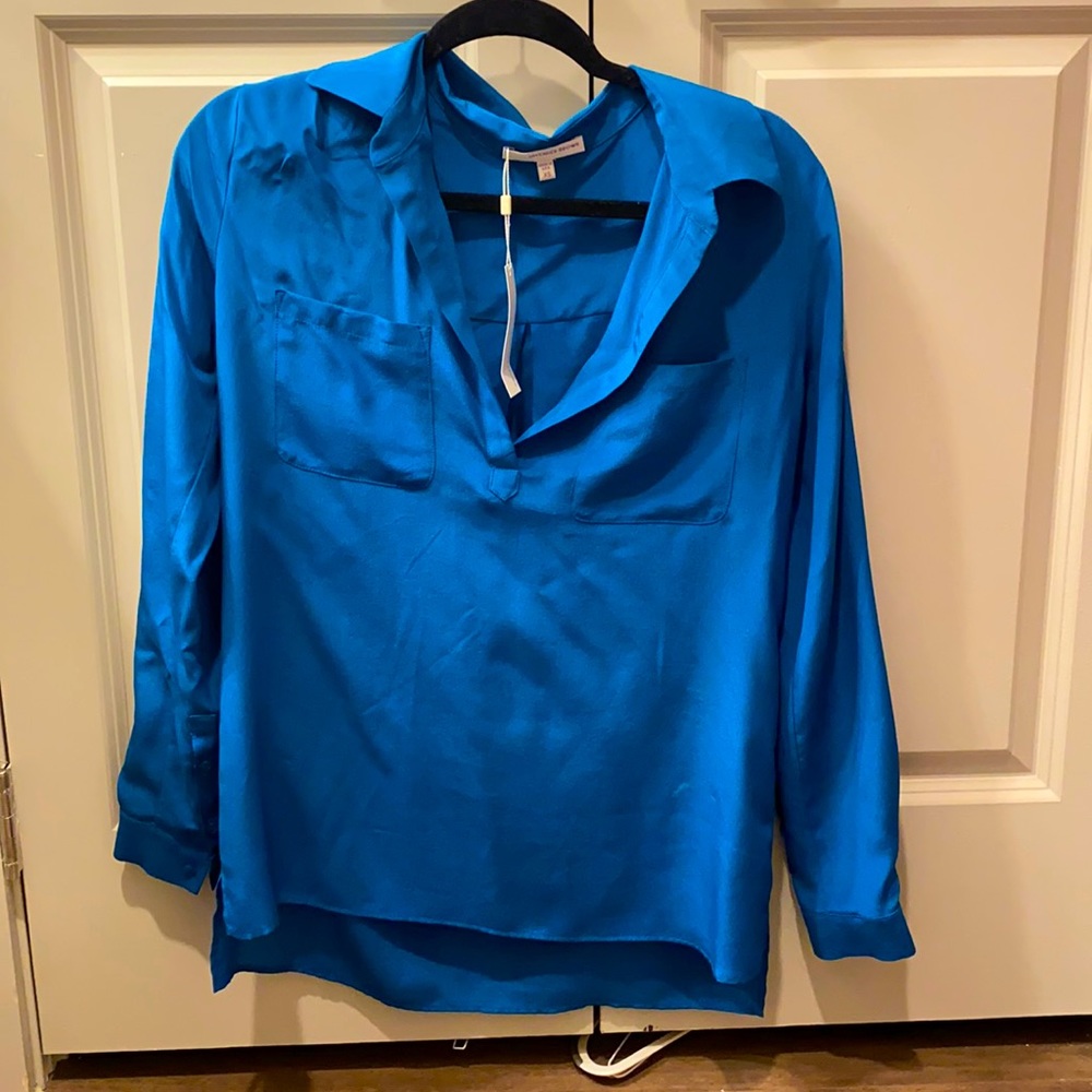 Lavender Brown Long Sleeve Blouse